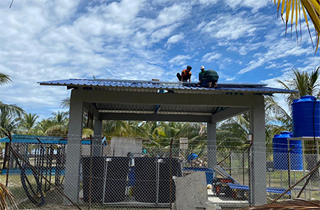 5.5KW Solar System Government Project for a Turtle Island 
