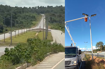 Brazil 2000 sets of AN-SL-X Urban Main Road Solar Street Light Project