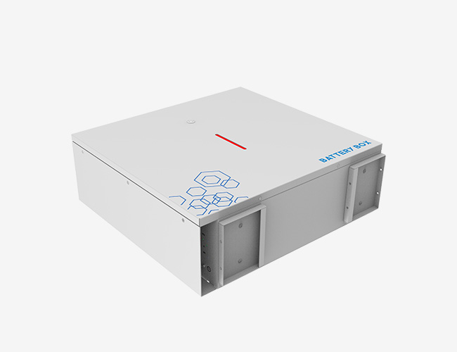 solar system with inverter and battery