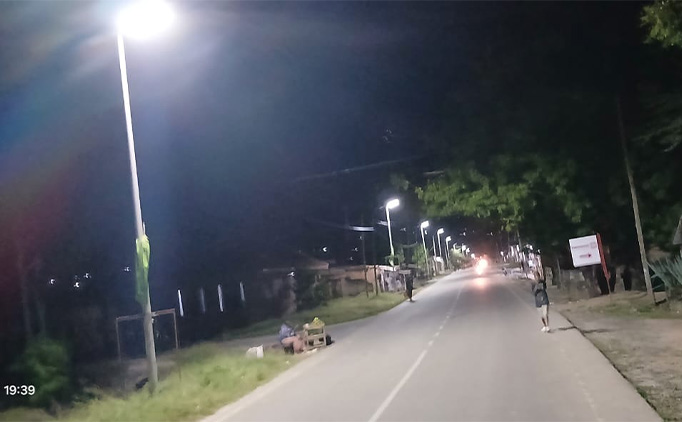 Tanzania 100 Sets All In One Solar Street Light Project Tanzania 100 Sets All In One Solar Street Light Project